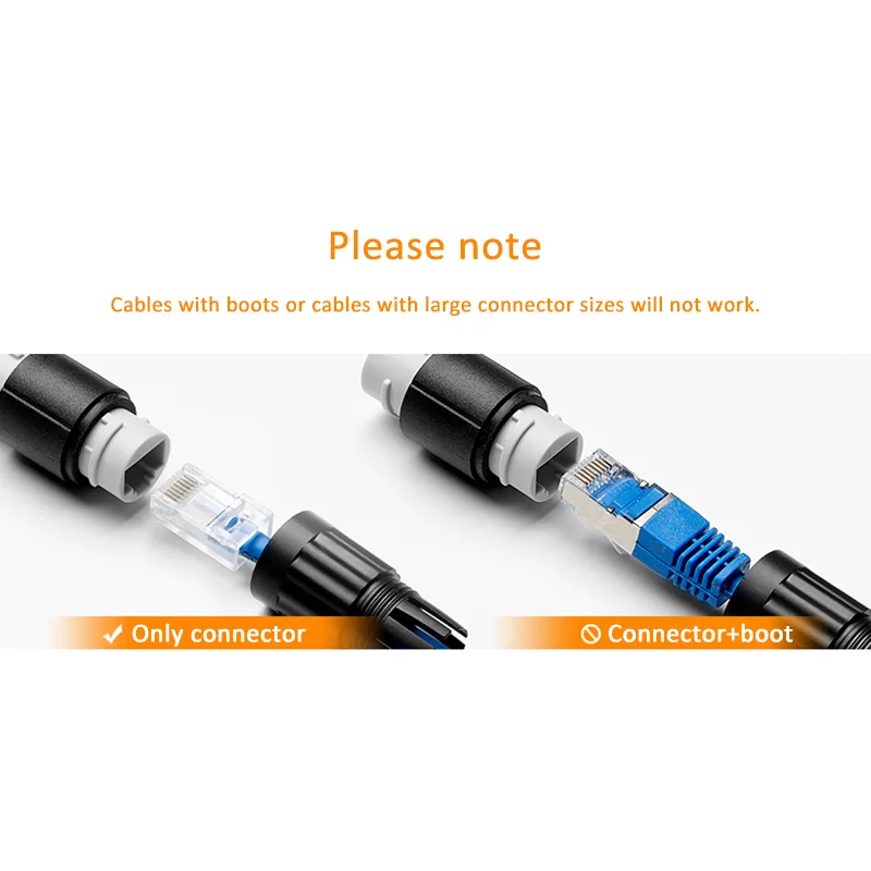 Linkwylan-conector CAT5E IP68 RJ45, Conector de Cable de red impermeable, Conector de junta recta Ethernet UTP M23, adaptador de extensión hembra - imagen 4