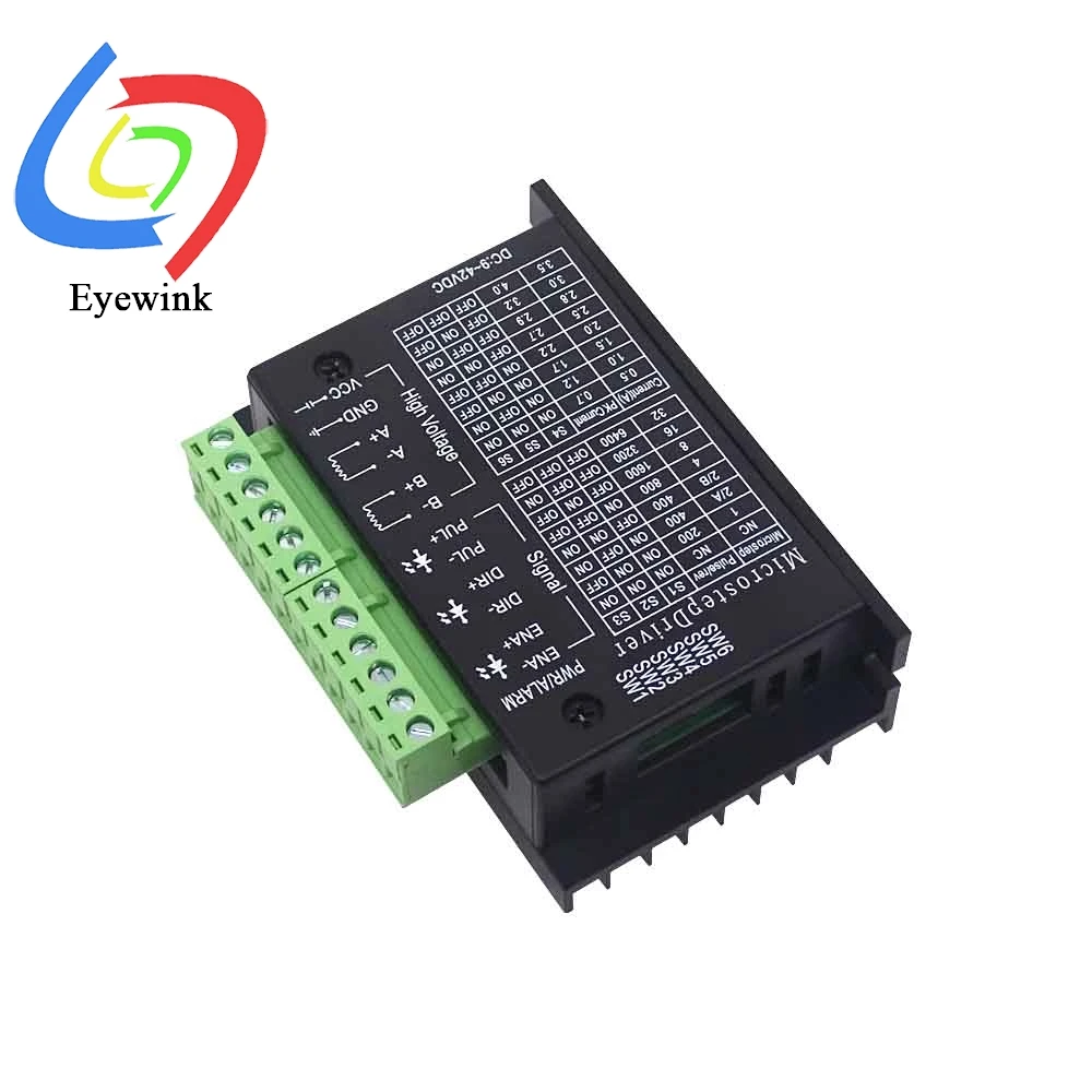 Controlador de Motor paso a paso TB6600 23 Nema 34 42/57/86 Nema17 4A DC9-40V Módulo controlador de Motor de 1 eje para máquina de grabado CNC - imagen 5