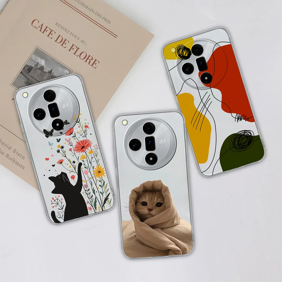 Para Oppo Find X7 Pro Ultra Funda de teléfono estilo informal suave y delgado TPU transparente carcasa de silicona para Oppo Find X 7 Funda ligera - imagen 5