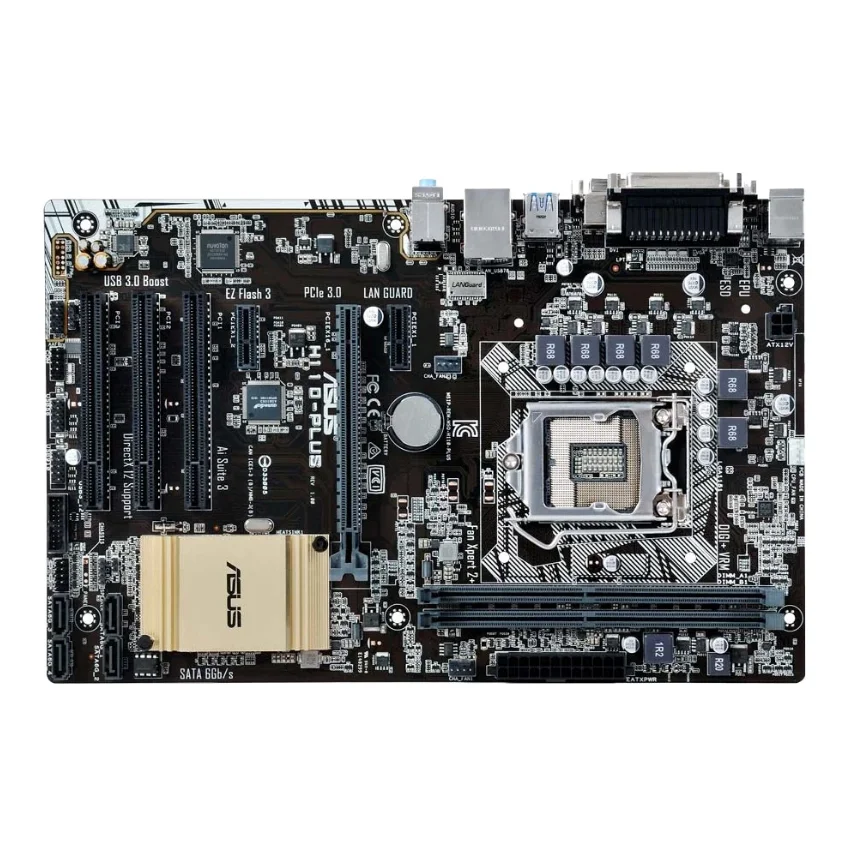 Placa base ASUS H110-PLUS compatible con i7-7700 6700K i5-7600 6500 i3-7300 CPU DDR4 32GB LGA1151 Intel H110 USB 3,0 PCIe 3,0 ATX - imagen 5