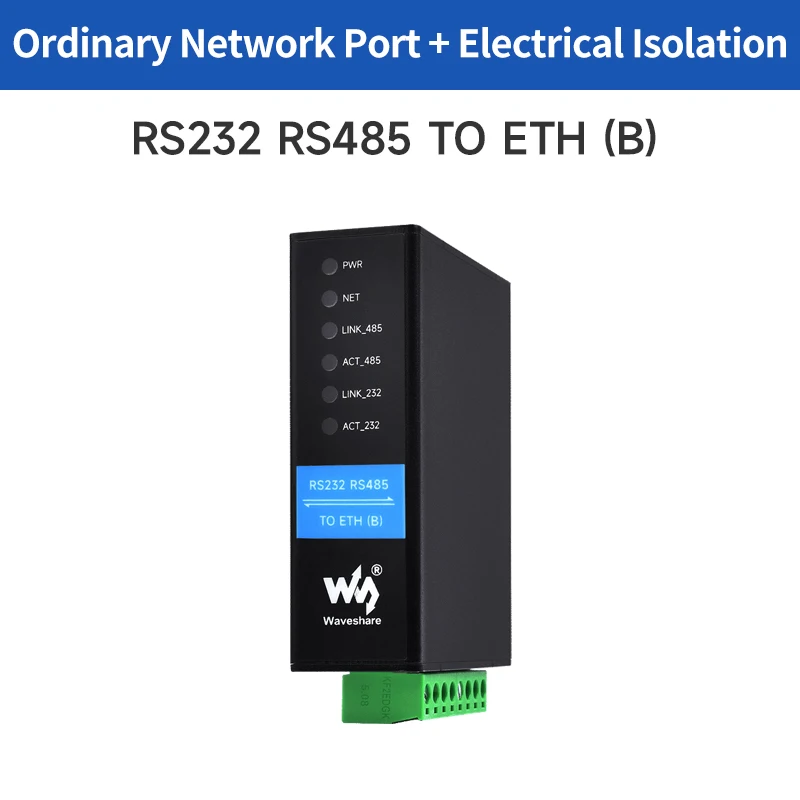 Servidor serie Ethernet RS485 a RJ45, canales duales, operación independiente, transmisión transparente bidireccional opcional - imagen 2