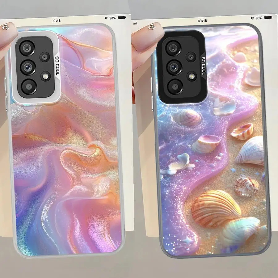 Funda colorida subacuática para Samsung Galaxy S23 S21 S22 S25 Note 20 Ultra S23 S24 FE S20 Plus, funda trasera para teléfono