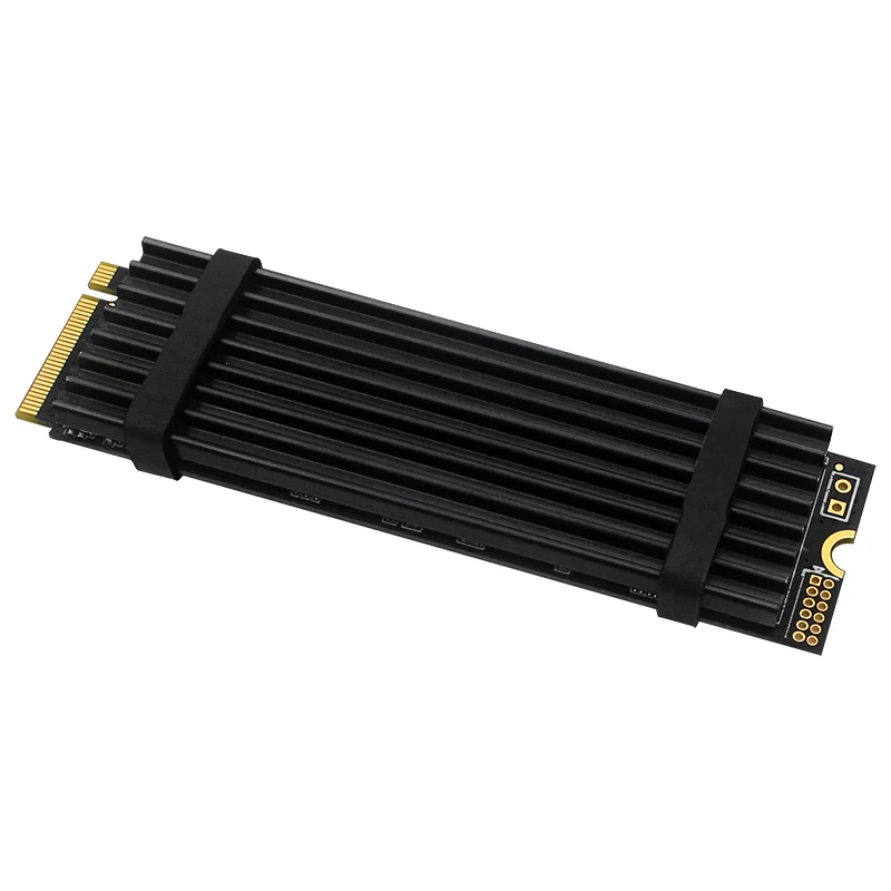Disipador de calor M.2 SSD, radiador de aluminio, unidades de estado sólido, almohadilla térmica de silicona para NVME NGFF M2 2280 PCI-E SSD Raspberry Pi 5 - imagen 3