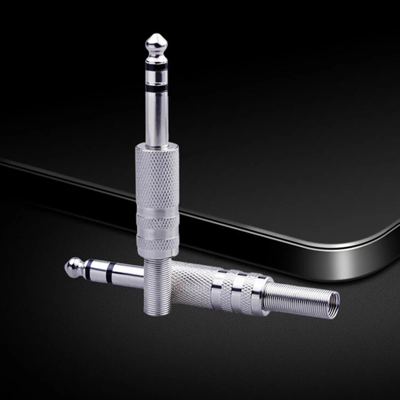 2/4/10 Uds Metal 3,5mm 2 anillos 3 polos conector Jack estéreo adaptador de conector de Audio Cable adaptador de soldadura cabeza de doble canal C5 - imagen 5