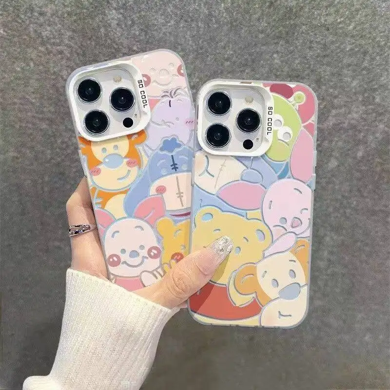 Funda de Disney Winnie Pooh para VIVO, Y22S, Y17S, Y22, Y21, 2021, Y21S, Y33S, Y27, Y16, Y20, Y15A, Y15S, Y01, Y50, V29, V23, V25, V27E, V23E - imagen 2