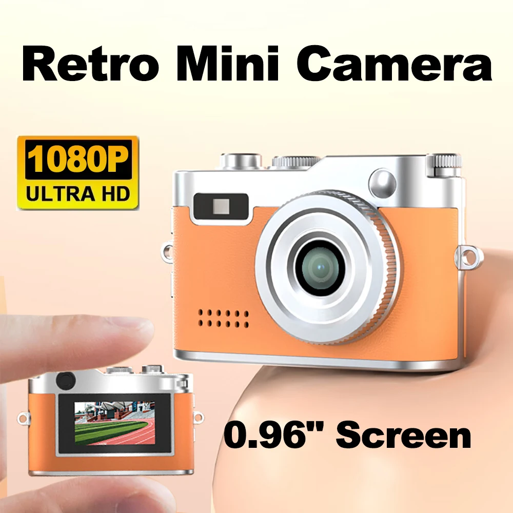 Mini cámara Digital Retro para Campus, cámara fotográfica HD para viajes al aire libre, cámara portátil para niños con pantalla de 0,96 pulgadas, cámara de vídeo portátil - imagen 2