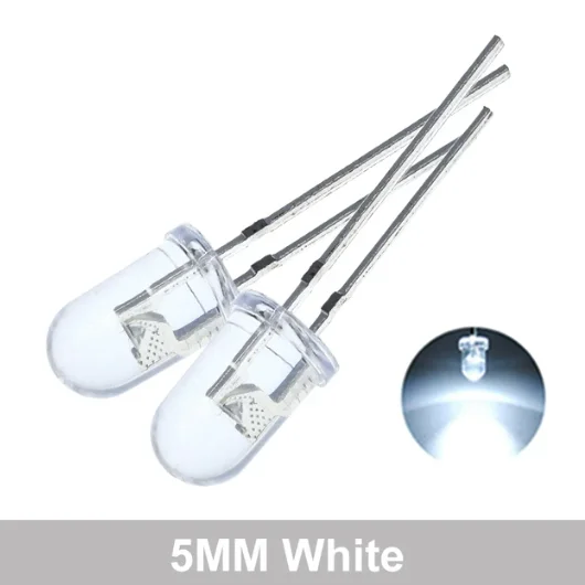 5MM serie completa LED rojo, azul, blanco, amarillo, verde diodo emisor de luz longitud del Pin corto 18MM DIP LED cuentas F5 - imagen 2