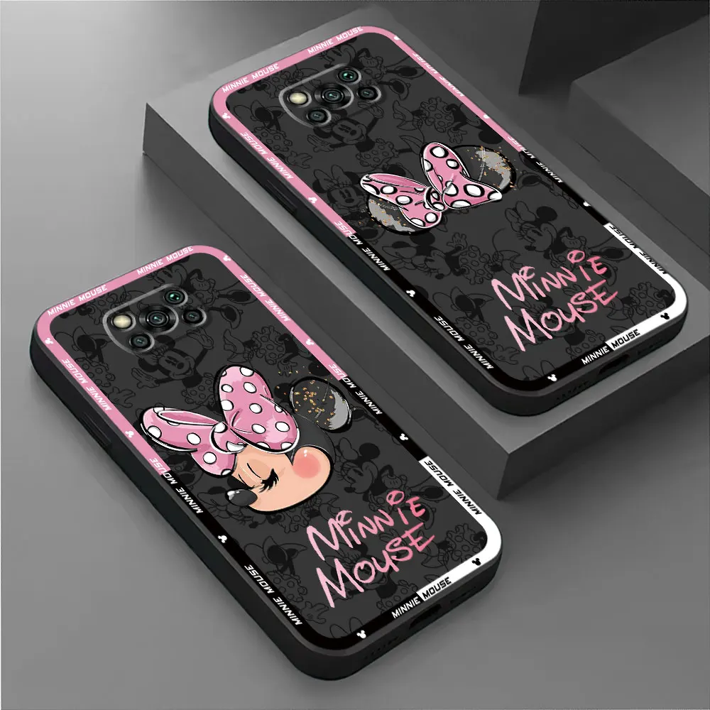 Funda de teléfono para Xiaomi Poco X3 NFC, F1, F5, M5, M4 Pro, 5G, X4 Pro, 5G, C40, C50, C51, M3, X4, GT, Disney, Mickey, Minnie Mouse - imagen 2