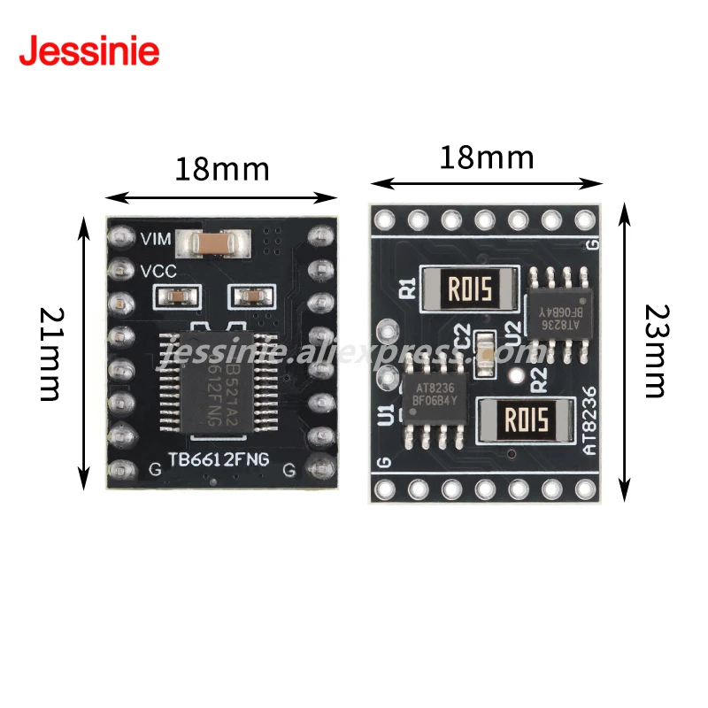 Módulo de accionamiento de Motor TB6612 AT8236, Motor de CC de doble canal, placa de Control de velocidad continua PWM hacia adelante y hacia atrás, Super L298N, 5 uds./1 ud.