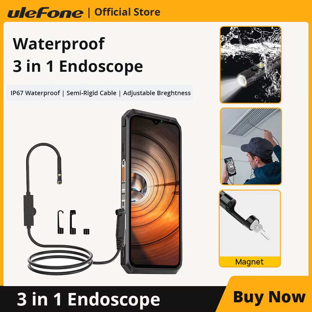 Ulefone Endoscopio Impermeable ARMOR 9/9E/13/18T – Resistente al Agua - imagen 2