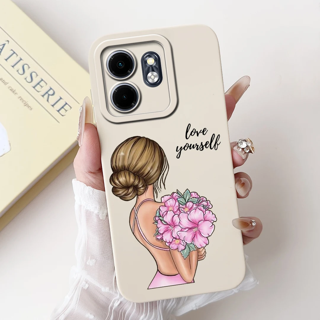 Para Infinix Hot 50i funda X6531 elegante niñas girasoles cubierta suave TPU funda de teléfono para Infinix Smart 9 Smart9 X6532 Hot50i parachoques - imagen 5