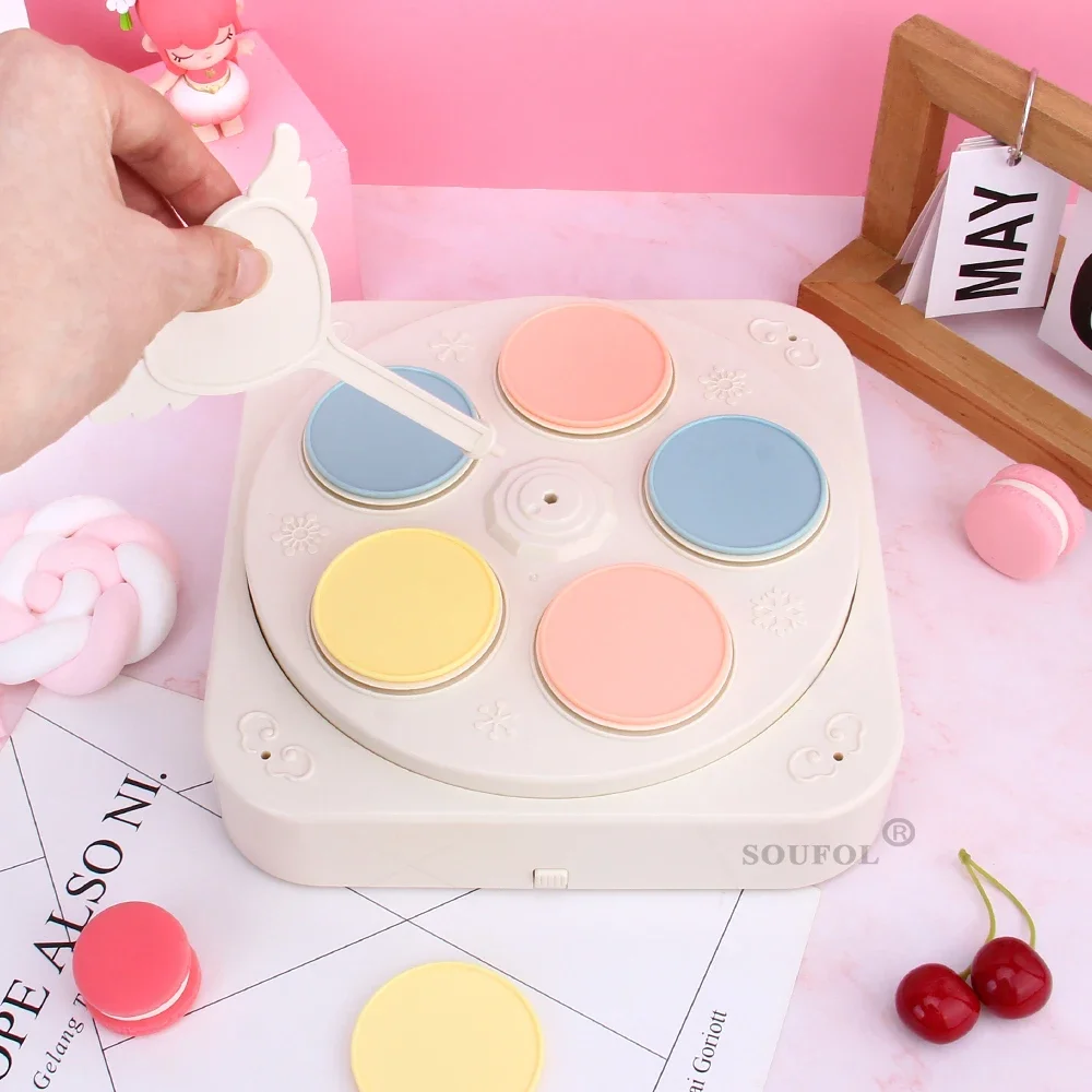 Máquina de Sushi rotativa pequeña para el hogar, estante giratorio automático para postre, decoración de pasteles, juguetes con música, regalo de cumpleaños y boda - imagen 4