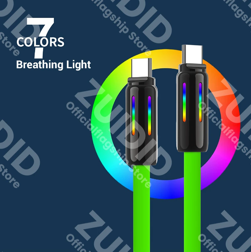 Cable de carga rápida USB C a tipo C de 240W PD3.1 Cable de datos USB tipo C de silicona líquida para IPhone 16 15 MacBook iPad Samsung Xiaomi - imagen 4