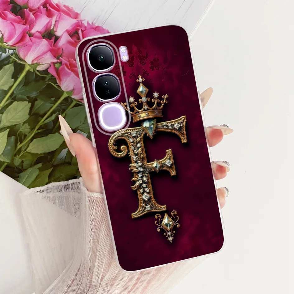Funda con letras para Vivo V40 Lite Y200 5G, funda de silicona suave para teléfono de pareja para Vivo V 40 Lite 4G 5G V40Lite V2417 V2341 - imagen 5