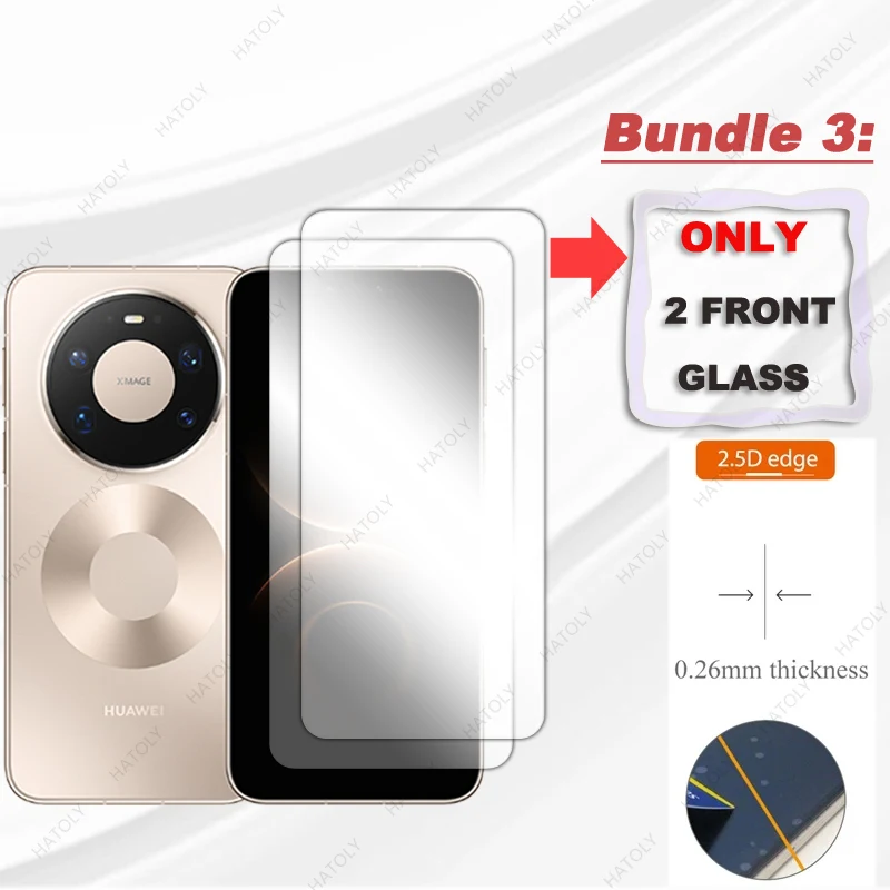 Protector de pantalla para Huawei Mate 80 Pro Max, cristal para Huawei Mate 80 Pro Max, película protectora transparente HD, Protector de lente de cámara - imagen 3