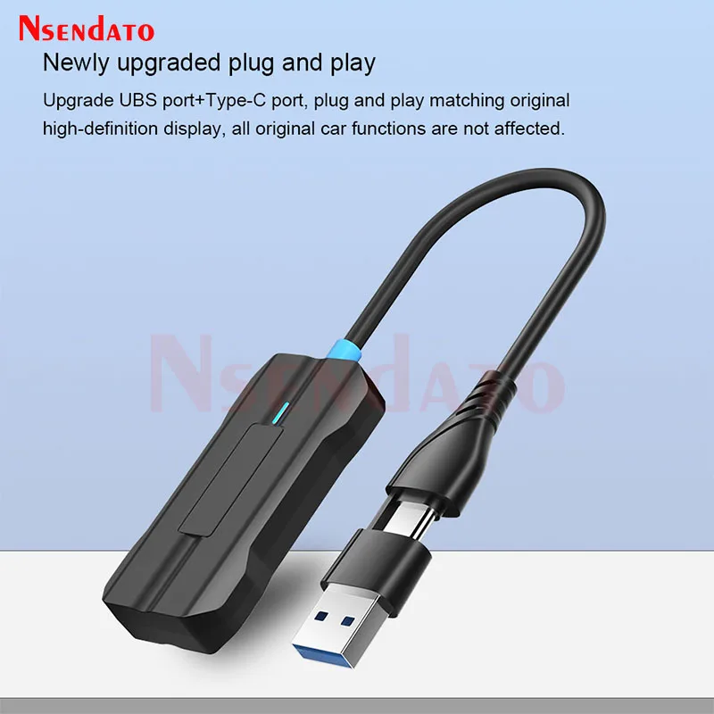 Adaptador Dongle inalámbrico para Carplay, USB tipo C, Plug & Play, con cable a inalámbrico, para iPhone y coche - imagen 3