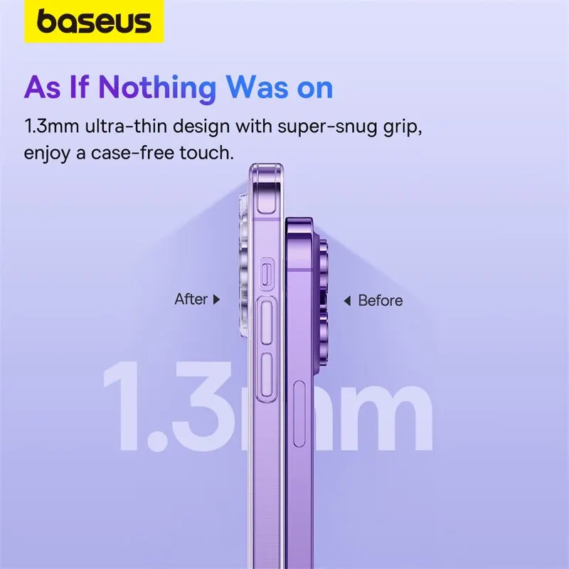 Funda de teléfono Baseus para iPhone 15 14 13 Pro Max Plus, funda transparente para iPhone 12 11 Pro, funda protectora transparente de TPU suave - imagen 4