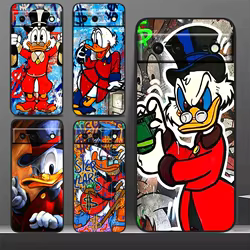 McDuck-funda de teléfono suave para Google Pixel 8, 7 Pro, 6 Pro, 6A, 5A, 5, 4, 4A, XL, 5G, color negro