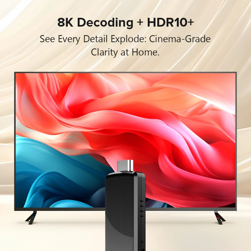 TV98 ATV X9 TV Stick Android 14 Full HD 4K 8K 8GB 128GB 4G 5G WiFi 6 Control de voz BT5.0 Reproductor de medios de video Allwinner H313 iptv - imagen 2