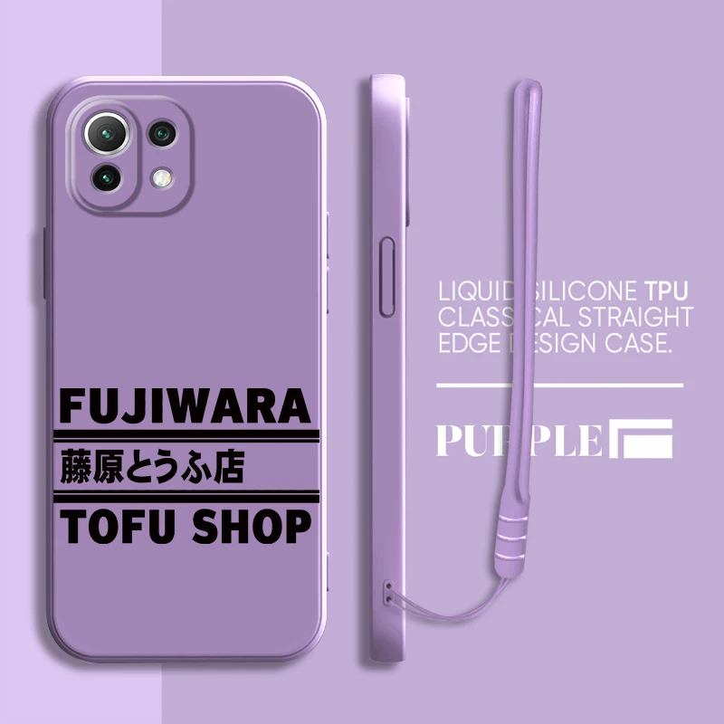 Funda de teléfono de cubierta suave para Xiaomi Poco F4 X3 NFC F5 F3 X4 X3 Pro Anime iniciales D coche - imagen 3