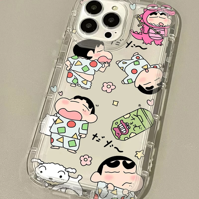 Funda de animación C-Crayon S-ShinChan para Samsung Galaxy A05 A05S A53 A34 A24 A14 A13 A23 A33 A73 A32 A52 A52S A72 funda trasera suave - imagen 5