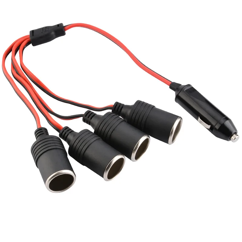 Divisor de encendedor de cigarrillos de coche, adaptador de corriente de enchufe hembra de 1 a 4, conector de 4 vías, accesorios para coche de 12V y 24V - imagen 4