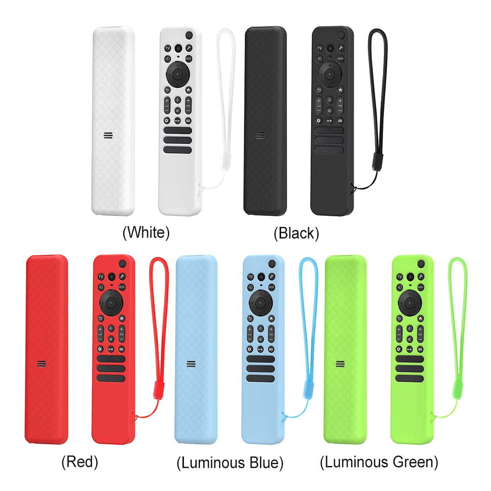Para SONY RMF-TX920U/TX910U funda de silicona para mando a distancia con cordón funda protectora antideslizante accesorios de TV inteligente - imagen 4
