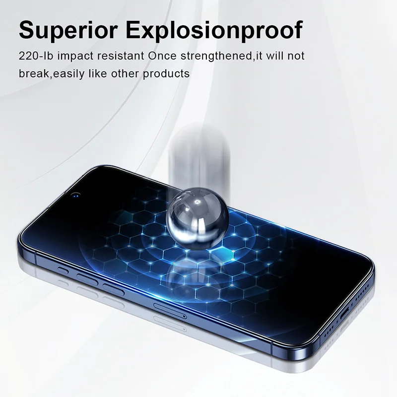 Película templada Antiespía Yangpaly Fácil instalación Protector de pantalla de privacidad para iPhone 16 15 14 Plus 13 12 11 Pro Max X XS XR - imagen 4