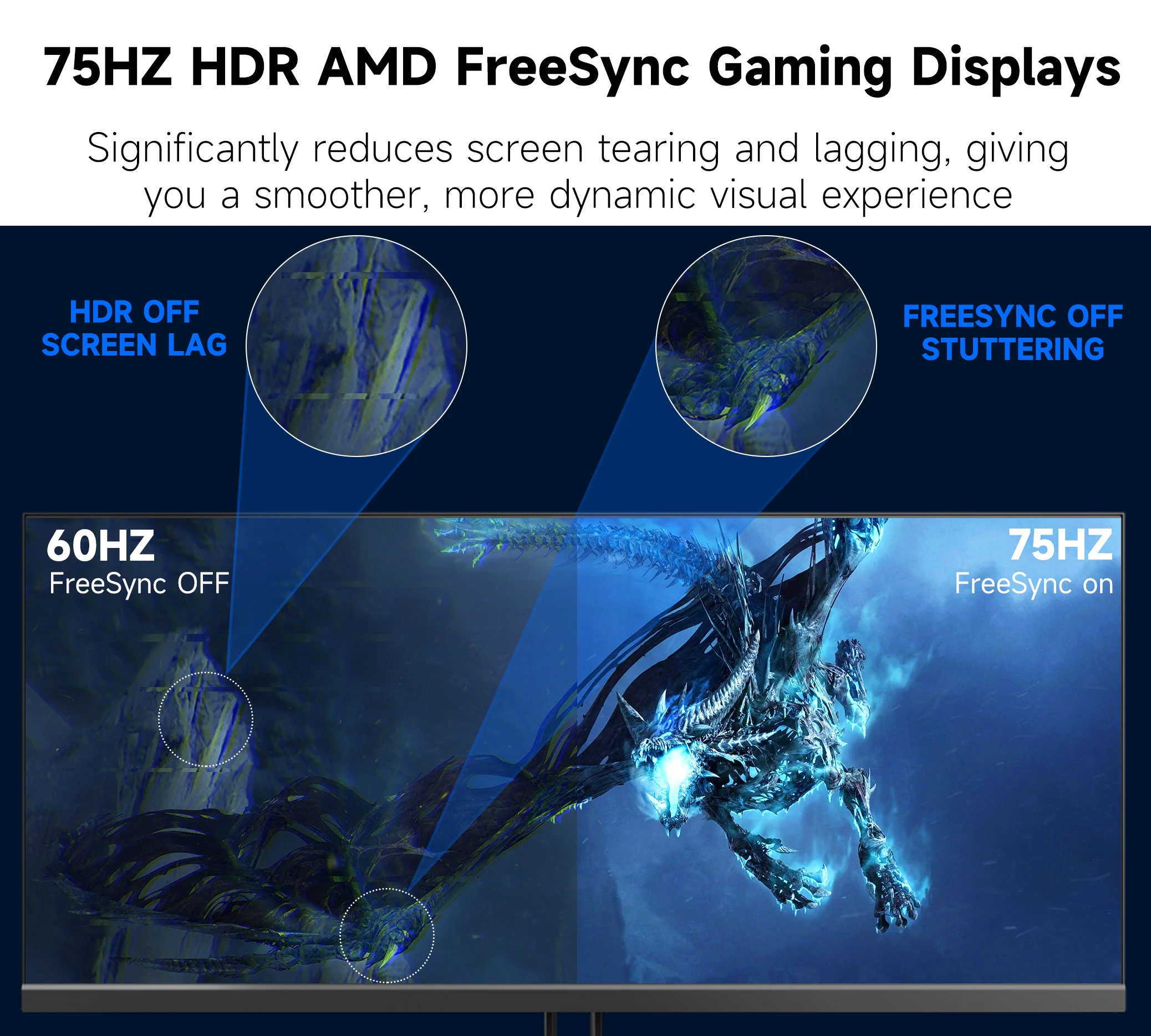 Monitor ultraancho 2K de 29", pantalla IPS 21:9 WFHD 2560 x 1080P 75Hz 99% sRGB DP HDMI Monitor de computadora para juegos de oficina en casa, HDR - imagen 5