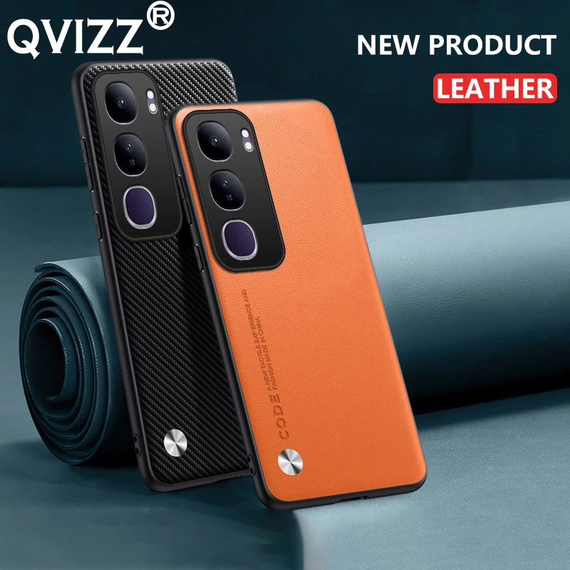 Funda para vivo Y19s 4G Y 19s cuero fibra de carbono protección de silicona dura a prueba de golpes mate funda de teléfono vivoY19s V2419 Shell - imagen 4