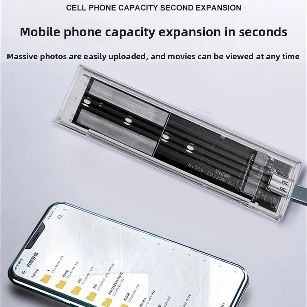 Caja M.2 NGFF/NVME PCIe SATA SSD, carcasa externa transparente, USB tipo C 3,1, 10Gbps, M2 B + M Key/M Key para caja de disco duro SSD de 4TB - imagen 4
