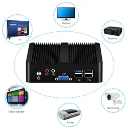 Mini PC Industrial Intel J1900 Fanless – Ethernet Gigabit y WiFi