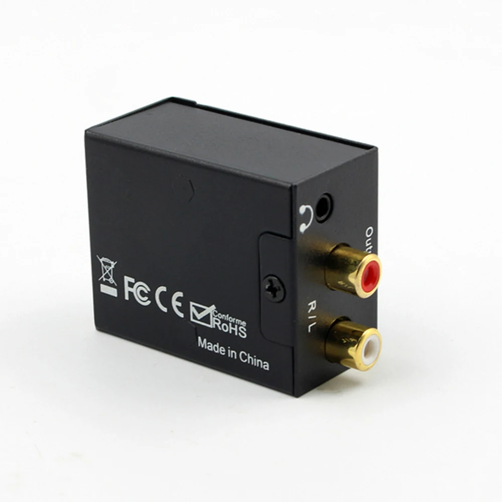Amplificador decodificador de Audio Digital DAC, conector Digital a analógico de 3,5mm, fibra óptica Coaxial, convertidor RCA L/R de Audio Digital a analógico - imagen 2