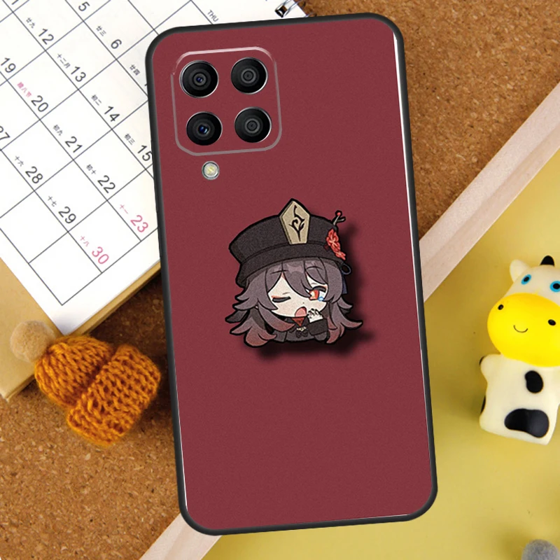 Hu Tao Genshin-funda chibi de impacto para Samsung Galaxy M31 M21 M11 M14 M54 M13 M23 M16 M20 M34 M52 M32 M12 M36 M56 M15 M55 - imagen 4