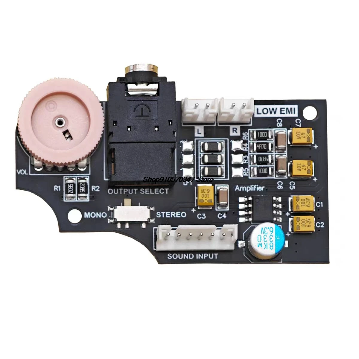 Placa de Audio de volumen de doble canal para consola SEGA Game Gear GG, pantalla LCD IPS Original de alto brillo, reparación de placa base - imagen 4