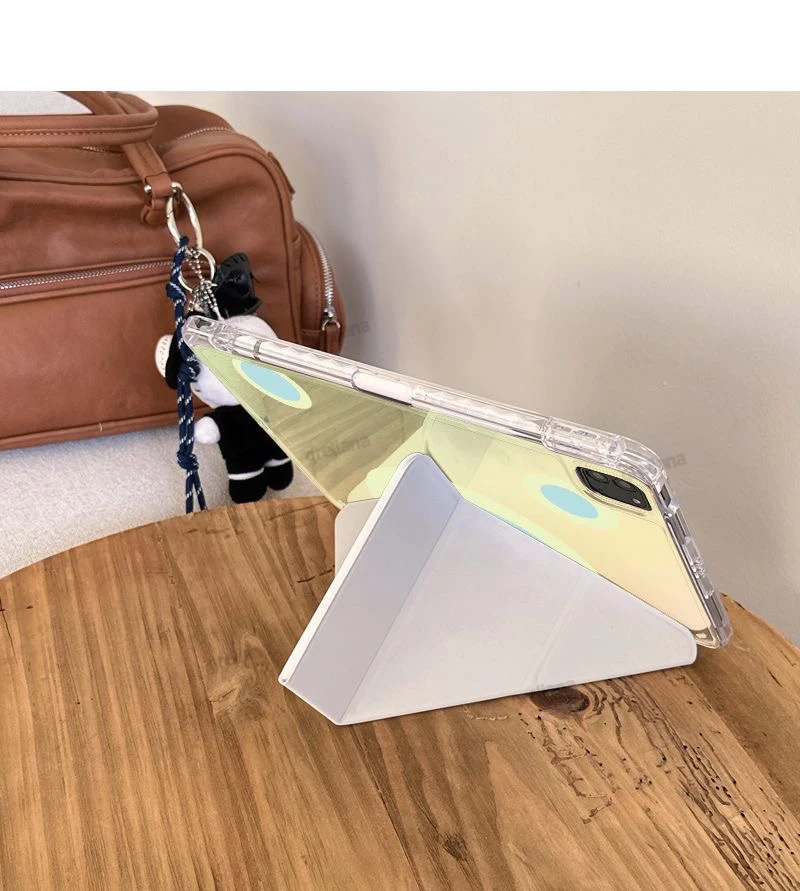 Funda para tableta con pliegue en Y degradado para Ipad 10th 10,9 11th 11 7th 8th 9th 10,2 pulgadas iPad Air 4 5 10,9 11 13 M2 13 air 3 10,5 Pro 11 12,9 6th 9,7 funda protectora - imagen 5