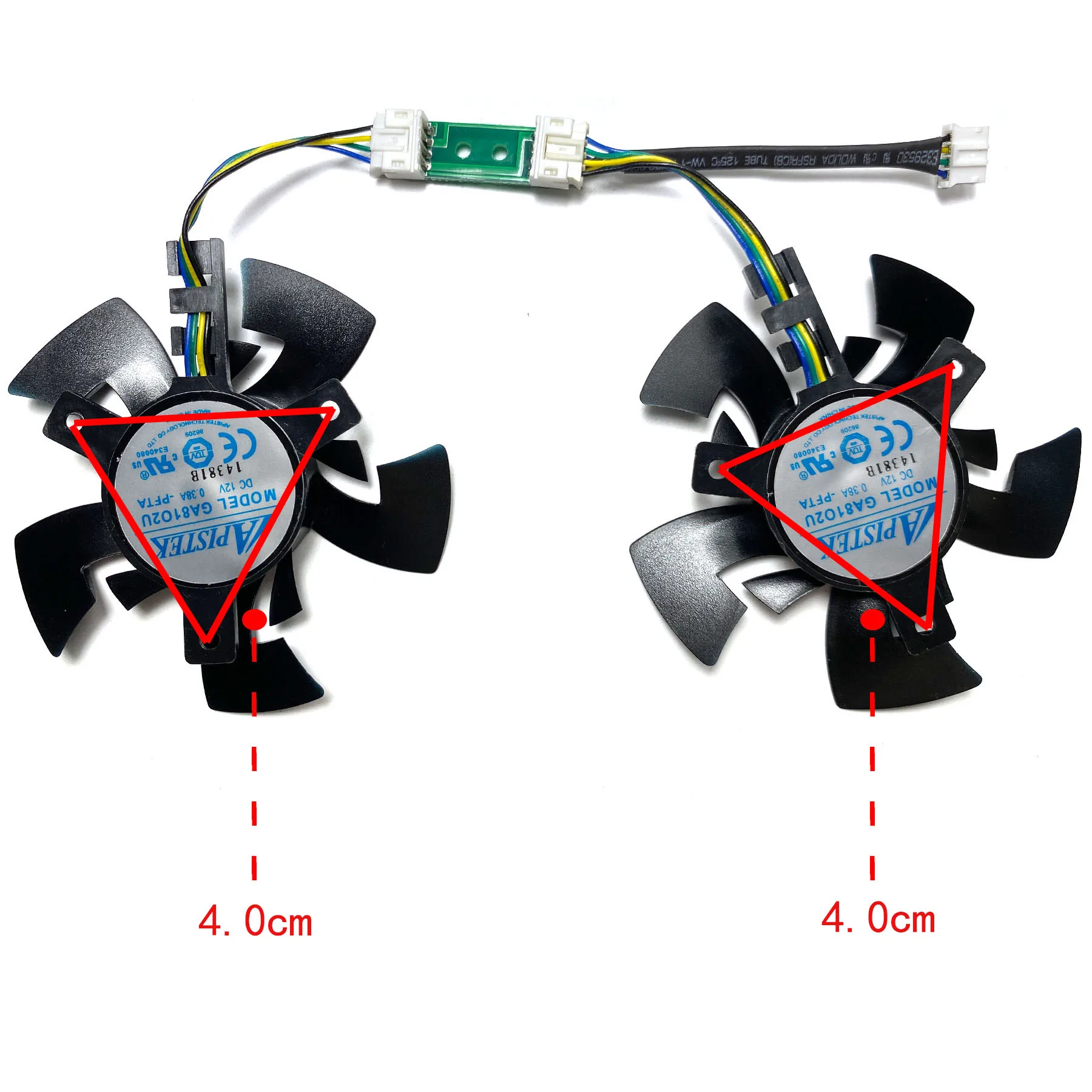 Reemplazo de tarjeta gráfica para DATALAND Radeon PowerColor, nuevo ventilador, piezas + R9 380 285 Cool Energy, edición internacional, GA81O2U - imagen 3