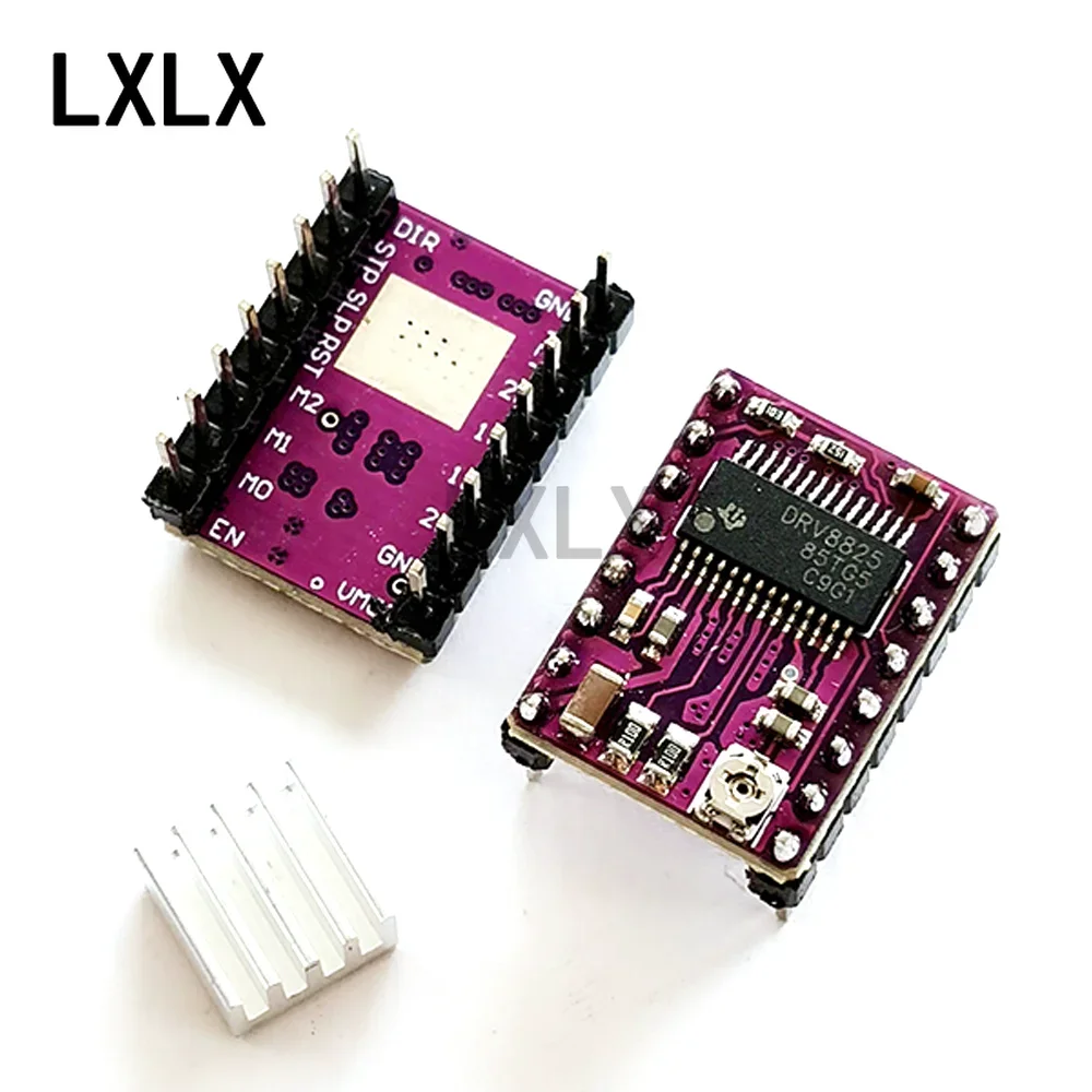 Controlador de Motor paso a paso, placa verde de disipador de calor para impresora 3D, 5 piezas, A4988, DRV8825, Reprap - imagen 4