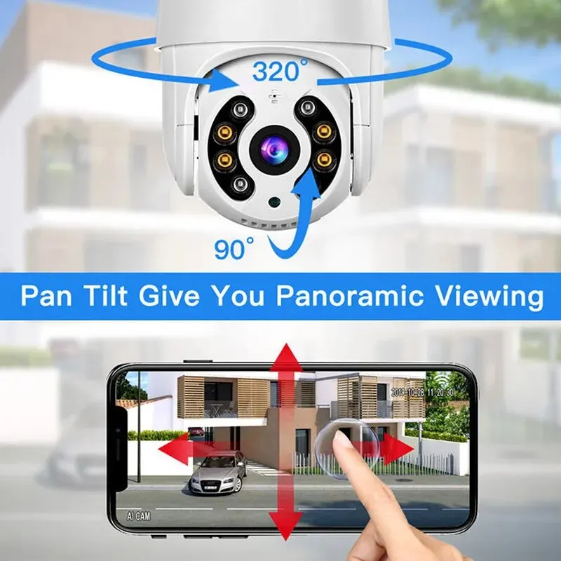 Cámara IP PTZ WiFi 4K Exterior Impermeable Seguimiento Automático - imagen 5