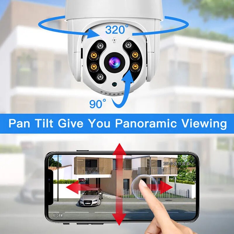 Cámara IP PTZ WiFi 4K Exterior Impermeable Seguimiento Automático - imagen 5