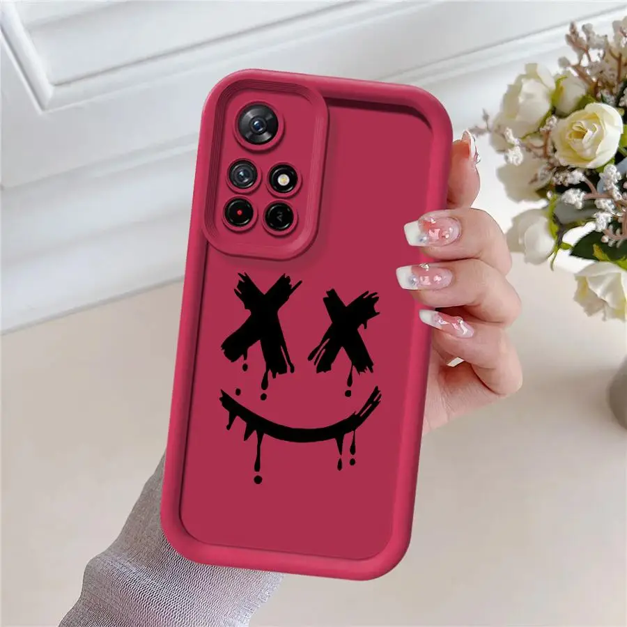 Funda de teléfono suave con diseño de diablo sonriente para Xiaomi Redmi Note 14 9 9s 13 12S 11S 11 12 13 14 Pro Plus 10 10S - imagen 4