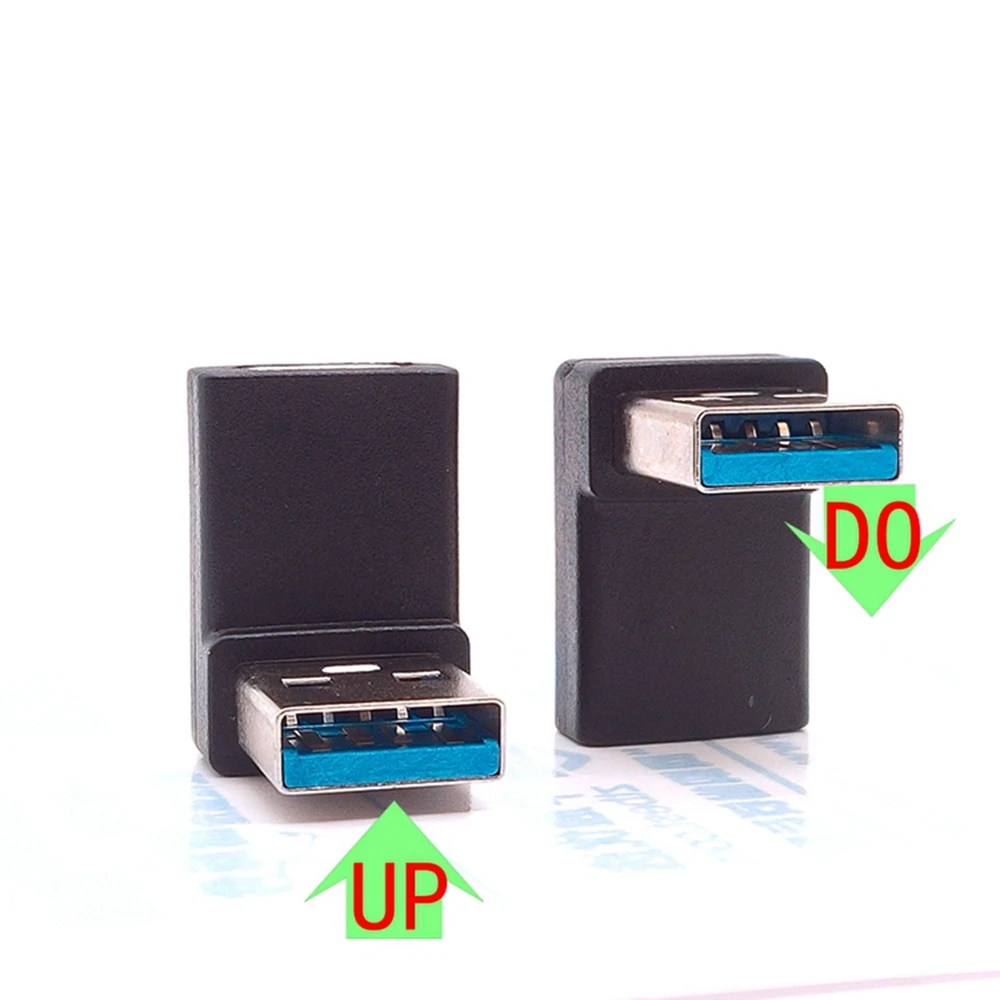 Adaptador de extensión USB 3,0 macho a tipo C hembra, ángulo recto de 90 grados, conector USB C hacia arriba y hacia abajo, 10Gbps para ordenador portátil - imagen 5