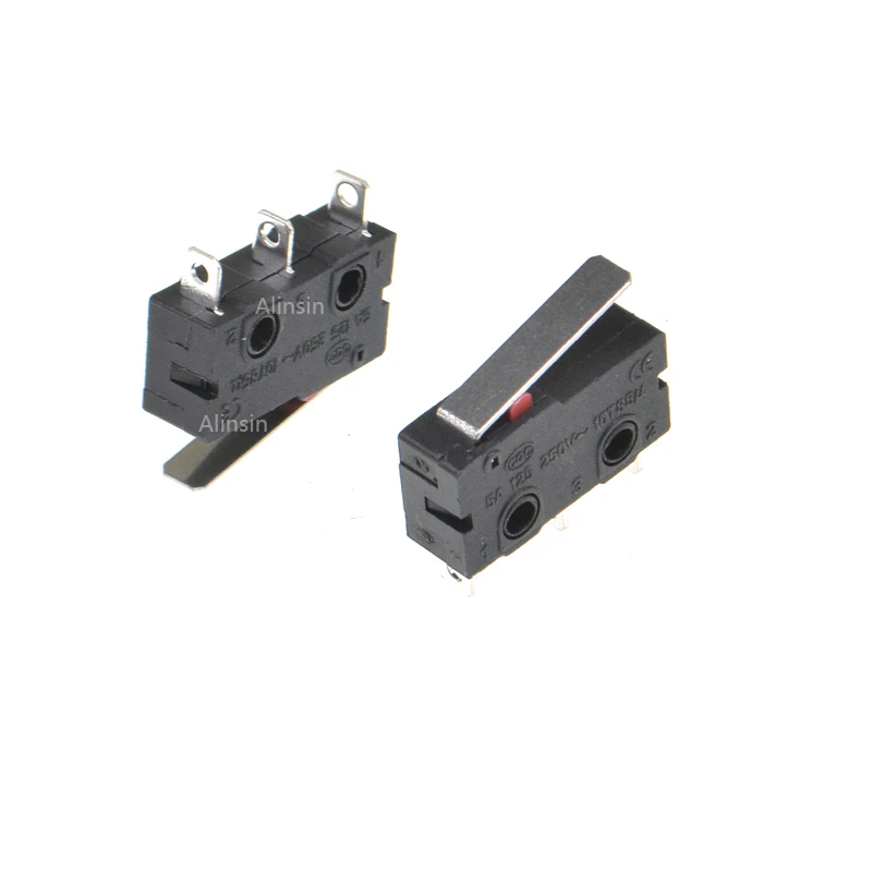 Brazo de palanca de rodillo Micro Swtich KW12, interruptor de Límite de carrera, normalmente abierto, 3A, 250V, CA 5A, 125V, NC-NO-C, 10 piezas - imagen 4