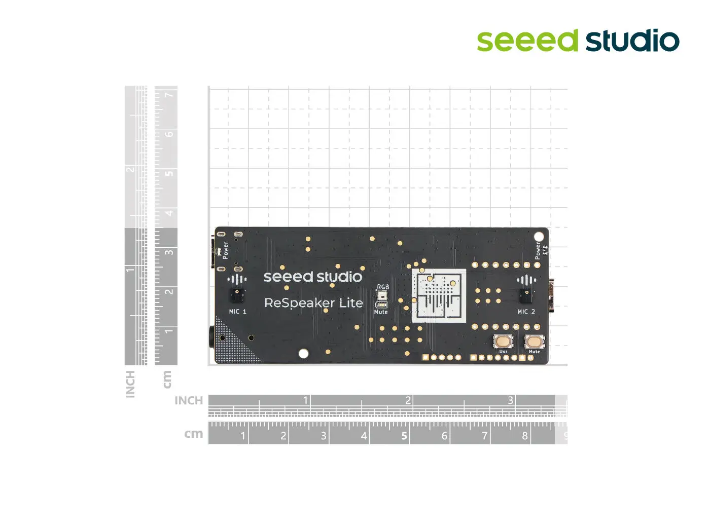 ReSpeaker Lite Kit de voz de matriz de 2 micrófonos compatible con ESPHome compatible con XIAO ESP32S3 (Sense) Raspberry Pi Seeed