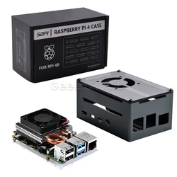 Raspberry Pi 4 B Ventilador Refrigeración Bajo Perfil Torre Hielo