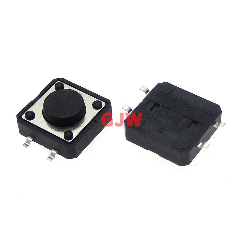 20 piezas Panel de 12x12mm PCB interruptor momentáneo 4 pines 12x12x4,3/5/6/7-13MM 12*12*4,3 MM/5MM 6MM 7MM 8MM 9MM botón táctil/Micro interruptor - imagen 4