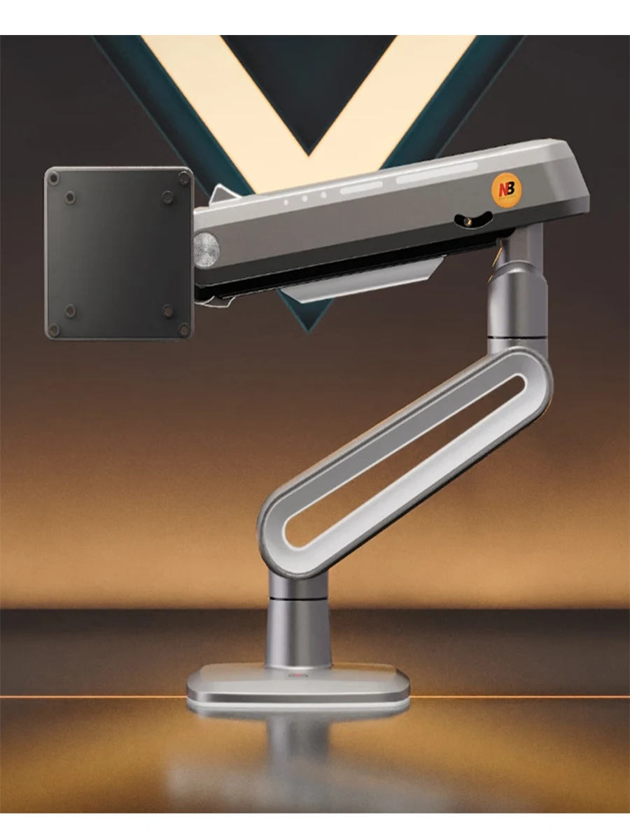 Brazo para Monitor de juegos de escritorio, soporte para Monitor de pantalla de arco curvo de 27-50 pulgadas, soporte para Monitor ultraancho de 2-18kg NB A6 - imagen 2