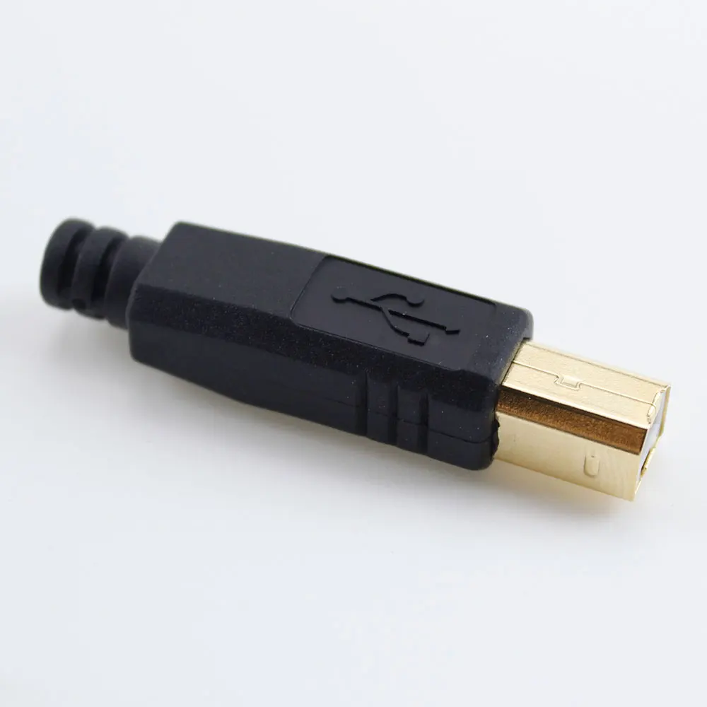 Puerto de impresora macho de 4 pines, conector adaptador de montaje de soldadura, USB 2,0 tipo B, 1 piezas, chapado en oro - imagen 5