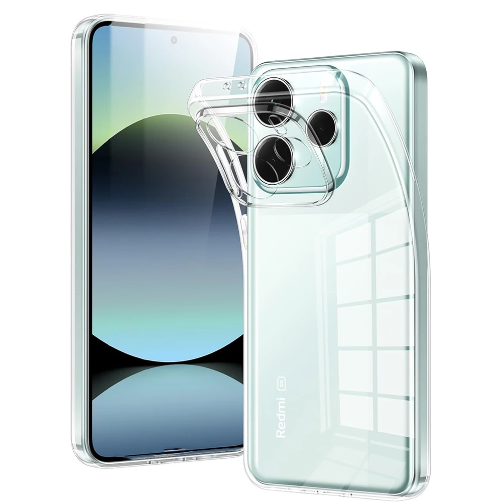 Funda blanda de silicona ultrafina para Xiaomi Redmi Note 14 14S 13 12 Pro Plus Pro + 12S 4g 5g, funda trasera transparente