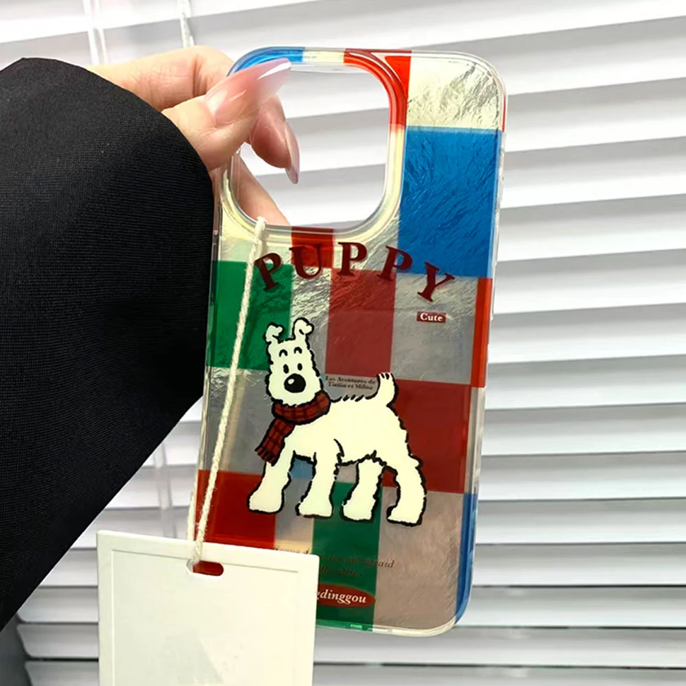 Funda de teléfono con diseño de cachorro y grafiti colorido para Xiaomi Redmi Note 15 14 13 12 11 11S 10 10S 9 Pro 9A 13C 14C A3 A3X 9C A1 A2 - imagen 4